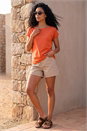 Rust Stretch Cotton Jersey T-Shirt, Image 2 of 4