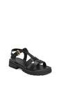 Black XY LONDON Black 'Maddison' Chunky Gladiator Sandals With Ankle Strap, Image 2 of 6