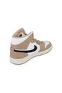 White Air Jordan 1 Mid Trainers, Image 4 of 6