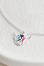 Multi Sterling Silver Bright Highland Cow Necklace, Image 3 of 4