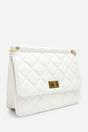 Cream Arisbeth Quilted Cross Body Shoulder Bag, Image 4 of 6