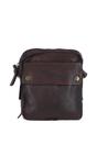Dark Brown Ashwood Leather Dark Brown Real Leather Cross Body Bag, Image 1 of 4