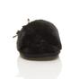 Black AJVANI Black Peep Toe Sandals Slippers, Image 6 of 6