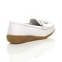 White AJVANI White Comfort Boat Shoes Loafers, Image 4 of 8