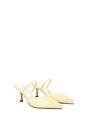 Ivory 'Sabbie' Ivory Bridal Pointed Heeled Mules With Beaded Mesh, Image 3 of 6