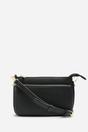 Black Elani Small Double Zip Cross Body Bag, Image 4 of 7