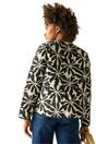 Beige Mira Abstract Floral Padded Jacket, Image 5 of 5
