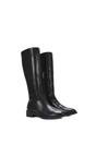 Black 'Lucia' Low Block Heel Knee High Riding Boots, Image 3 of 6