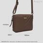 Tan 'IRIS' Quilted Soft Pebble Grain Leather Crossbody Bag, Image 6 of 6