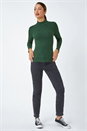 Forest  Ribbed Knit Turtleneck Jumper, Image 4 of 5