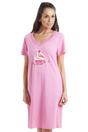 Pink Cupcake Motif Cotton Nightshirt, Image 1 of 5