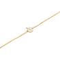 Gold Spero Gold Sterling Silver Clover Bracelet - White, Image 1 of 5
