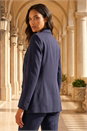 Navy  Single Breasted Blazer, Image 2 of 4