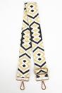 Gold Sarta Gold Metallic Aztec Woven Bag Strap, Image 1 of 4