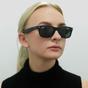 Black Ray-Ban Black Rectangle Black Rubber Green Sunglasses, Image 6 of 6