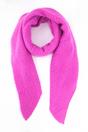 Pink Plain Heavyweight Asymmetric Winter Scarf, Image 1 of 3
