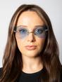 Blue Frameless Blue Butterfly Sunglasses, Image 5 of 6