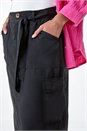 Black Pocket Detail Cargo Skirt, Image 5 of 5