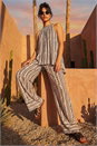 Black Dusk Floral Print Wide Leg Trousers, Image 4 of 4