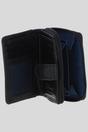 Black Real Leather Compact Purse, Image 2 of 3