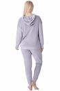 Grey Camille Lingerie Grey Supersoft Velour Loungewear Pyjama Set, Image 3 of 5