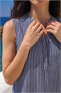  Classic Stripe Sleeveless Vest, Image 4 of 4