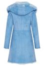 Sky Blue Toscana Sheep Leather Suede Trench Coat, Image 5 of 6