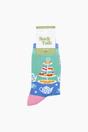Multi Afternoon High Tea Bamboo Socks, Image 4 of 4