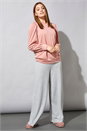 Grey Wide Leg Lounge Trousers, Image 3 of 4