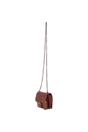 Tan Ashwood Leather Tan Vintage Mini Leather Cross Body Shoulder Bag With Chain Strap, Image 3 of 4