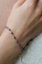 Silver Turkish Evil Eye Beaded Bracelet, Image 2 of 2