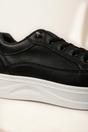 Black Constance Chunky Sole Lace Up Trainers, Image 3 of 5