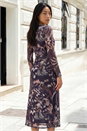 Chocolate Petite Abstract Mesh Dress, Image 3 of 4