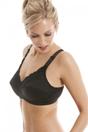 Black Non Wired Full Cup Support Mastectomy Bra, Image 4 of 5