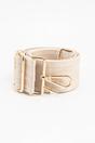 Cream Sarta Cream Plain Woven Wide Bag Strap, Image 3 of 4
