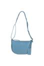 Blue 'Galway' Elegant Real Leather Crossbody Bag, Image 2 of 5