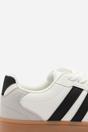 White 'Xia' Classic Retro Lace Up Trainer with Stripes, Image 7 of 8