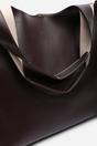 Dark Brown Citron Shoulder Tote Bag, Image 4 of 8