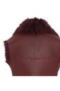 Burgundy Toscana Shearling Sheep Leather Gilet, Image 6 of 6
