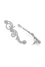 Silver Classy Swirl Dangle Earrings, Image 3 of 4