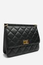 Black Arisbeth Quilted Cross Body Shoulder Bag, Image 4 of 6