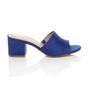 Royal Blue AJVANI Royal Blue Mid Block Heel Peep Toe Mules Sandals, Image 2 of 6