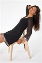 Bronze Contrast Sequin Cuff Dress, Image 1 of 5