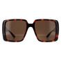 Brown Square Dark Havana with Gold Dark Brown GG1692S, Image 1 of 6