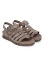 Grey Womens Suede Wedge Sandals - Sasha B6, Image 2 of 8