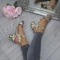 Beige AJVANI Beige Mid Block Heel Strappy Sandals, Image 5 of 6