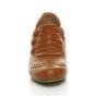 Tan AJVANI Tan Mid Heel Brogue Button Ankle Boots Shoe Boots, Image 6 of 6