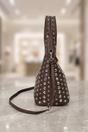 Brown Studded Shoulder Bag – Maiya, Image 2 of 2