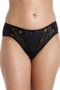 Black 3 Pack High Leg Floral Lace Briefs, Image 1 of 5