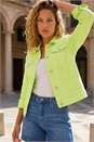 Lime Stretch Pocket Detail Jacket, Image 1 of 4